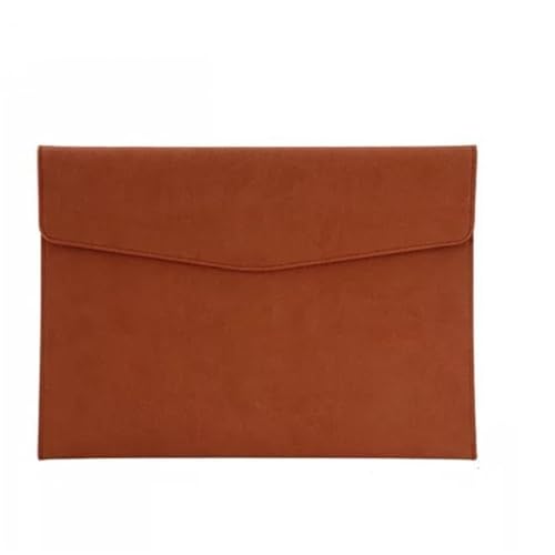 Lederumschlag Dokumententasche, Dokumententasche aus PU-Leder mit mehrfarbigem 330 x 240 mm-2er-Pack(Brown) von VDCVADKYE