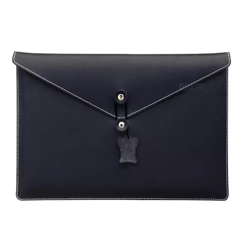 Lederumschlag Dokumententasche, Leder-Dokumentenhalter, Umschlag, Dateiordner, Organizer, PU, ​​mehrfarbig(Black) von VDCVADKYE