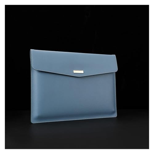 Lederumschlag Dokumententasche, Mehrfarbiger 33x24.3cm PU-Leder-A4-Dokumentenhalter-Aktenbeutel(Blue) von VDCVADKYE