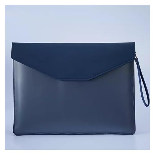 Lederumschlag Dokumententasche, PU-Dokumententasche, Datei-Organizer, mehrfarbig, 26,1 x 34,2 cm(Blue) von VDCVADKYE