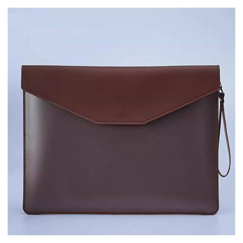 Lederumschlag Dokumententasche, PU-Dokumententasche, Datei-Organizer, mehrfarbig, 26,1 x 34,2 cm(Brown) von VDCVADKYE