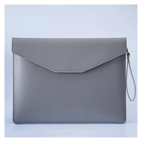 Lederumschlag Dokumententasche, PU-Dokumententasche, Datei-Organizer, mehrfarbig, 26,1 x 34,2 cm(Grey) von VDCVADKYE