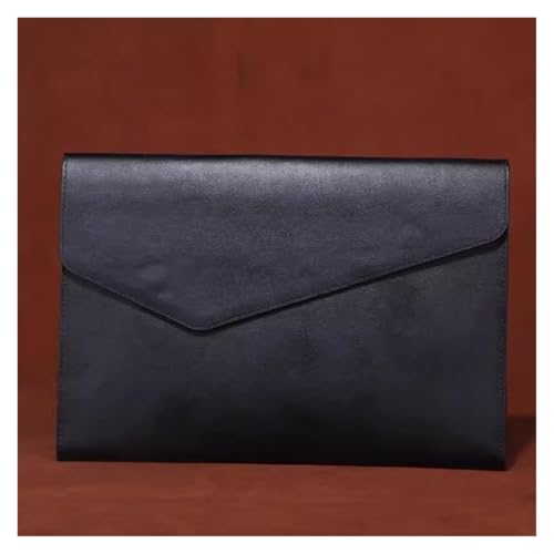 Lederumschlag Dokumententasche, PU-Leder A4 Dokumentenhalter Umschlag Datei Ordner Tasche Multicolor 33x23x2,5cm(Colour 2) von VDCVADKYE