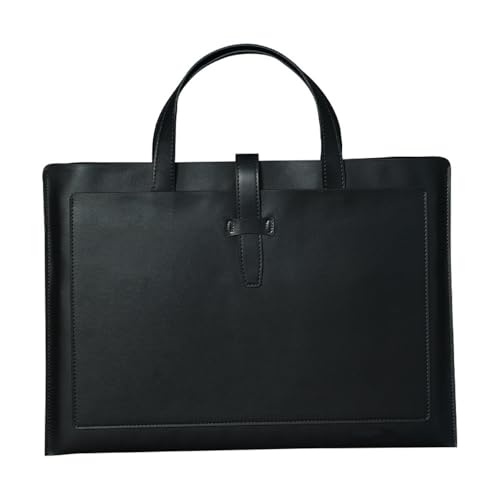 Lederumschlag Dokumententasche, PU-Leder-Dokumenten-Organizer, Dateiordner, Umschlaghülle, 36 x 25,5 cm, mehrfarbig(Black) von VDCVADKYE