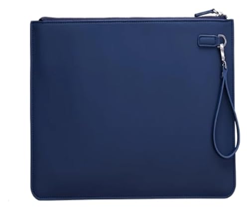 Lederumschlag Dokumententasche, PU-Leder-Dokumentenhalter, Dateiordner, Aufbewahrungstasche, 24,8 x 34,5 cm, mehrfarbig(Blue) von VDCVADKYE