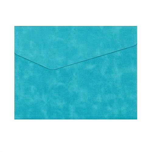 Lederumschlag Dokumententasche, PU-Leder-Dokumententasche-Organizer zur Aktenaufbewahrung, 34 x 26 cm, mehrfarbig, 2er-Pack(Green) von VDCVADKYE