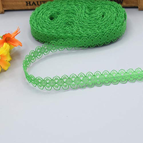 Spitzenborte,Spitzenband 10 Yards schöne Spitzenband DIY handgefertigte Kleidung Unterwäsche Hochzeitskleid Frauen tragen Accessoires(Emerald,10 yards) von VDCVADKYE
