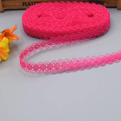 Spitzenborte,Spitzenband 10 Yards schöne Spitzenband DIY handgefertigte Kleidung Unterwäsche Hochzeitskleid Frauen tragen Accessoires(Light Rose,5 yards) von VDCVADKYE