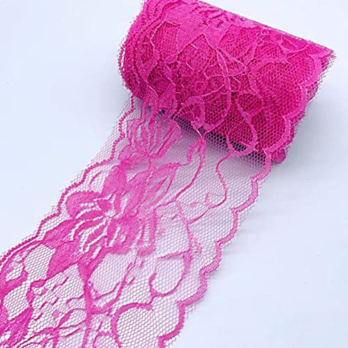 Spitzenborte,Spitzenband 3,1" Spitzenband mit Blumenmuster, Spitzenstoffband in verschiedenen Farben, Besatzband for selbstgemachtes Stirnband, Blumenstrauß-Dekor(10,3.2 Yards) von VDCVADKYE