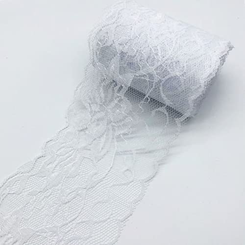 Spitzenborte,Spitzenband 3,1" Spitzenband mit Blumenmuster, Spitzenstoffband in verschiedenen Farben, Besatzband for selbstgemachtes Stirnband, Blumenstrauß-Dekor(2,5.4 Yards) von VDCVADKYE