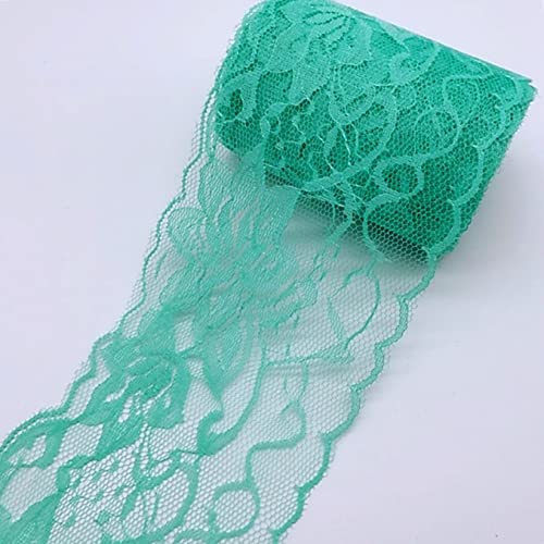 Spitzenborte,Spitzenband 3,1" Spitzenband mit Blumenmuster, Spitzenstoffband in verschiedenen Farben, Besatzband for selbstgemachtes Stirnband, Blumenstrauß-Dekor(5,5.4 Yards) von VDCVADKYE