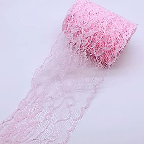 Spitzenborte,Spitzenband 3,1" Spitzenband mit Blumenmuster, Spitzenstoffband in verschiedenen Farben, Besatzband for selbstgemachtes Stirnband, Blumenstrauß-Dekor(9,5.4 Yards) von VDCVADKYE