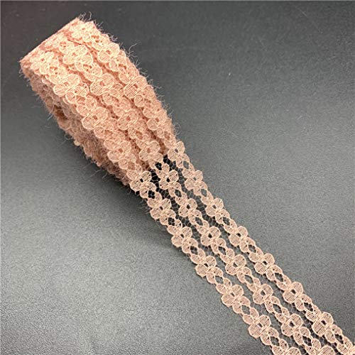 Spitzenborte,Spitzenband 5yards/Lot 25mm Spitzenband Bestickte Spitze Stoffbesatz Dekoration DIY Handarbeit Nähen Kleidung Geschenkverpackung(Mauve) von VDCVADKYE