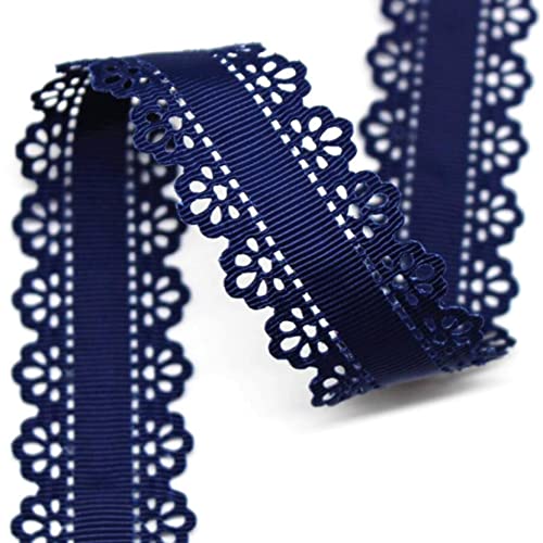 Spitzenborte,Spitzenband 9,1 m Ripsband mit gewelltem Spitzenrand for Heimwerkerarbeiten, Schleifenherstellung, Geschenkverpackungsband, 30 mm(13) von VDCVADKYE