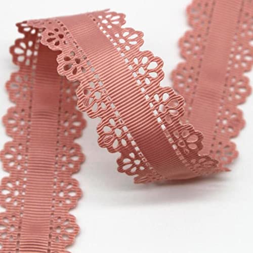 Spitzenborte,Spitzenband Ripsband, 30 mm, 9,1 m, mit ausgehöhlten Spitzenkanten, for Nähen von Spitzenbesatz for Heimwerkerarbeiten, Verpacken(1) von VDCVADKYE