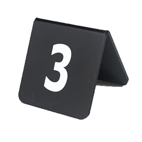 Tischkarten, Tischnummern, Tischnummern aus Acryl, schwarz, 25er-, 50er- oder 100er-Pack, 7,6 cm(1 to 50) von VDCVADKYE
