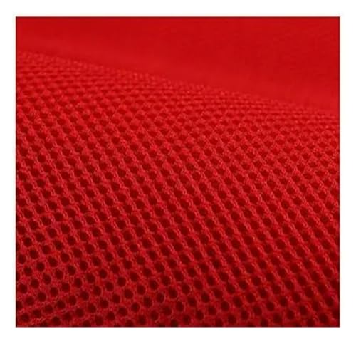 VDCVADKYE Lautsprecher Mesh Grill Stereo Stoff ， Lautsprecher-Netzstoffe for Stereo-Soundbox, dick, atmungsaktiv(Red,100CMX150CM-180 GSM) von VDCVADKYE