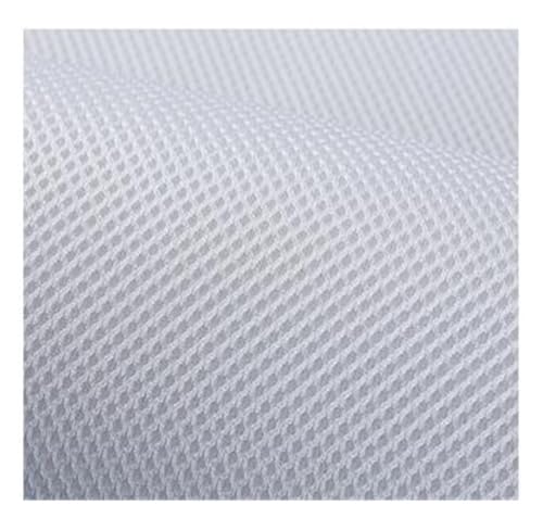 VDCVADKYE Lautsprecher Mesh Grill Stereo Stoff ， Lautsprecher-Netzstoffe for Stereo-Soundbox, dick, atmungsaktiv(White,50CMX150CM-180 GSM) von VDCVADKYE