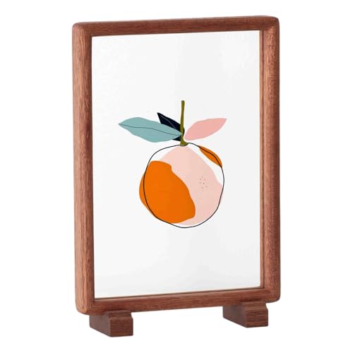 VDCVADKYE Portrait Fotorahmen ， Doppelseitiger transparenter Bilderrahmen aus Acryl und Holz - Mehrfarbig - 6/7/8 Zoll([Magnetic] Brown,8 inches [Vertical]) von VDCVADKYE
