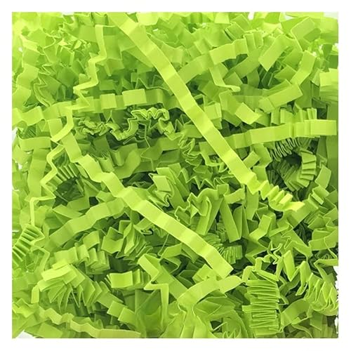 Zerkleinertes Seidenpapier, 100–400 g gewelltes Papierschnitzel, vielseitig verwendbar als Geschenkfüller(Bright Green,400g) von VDCVADKYE