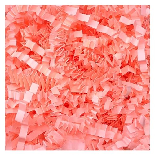 Zerkleinertes Seidenpapier, 100–400 g gewelltes Papierschnitzel, vielseitig verwendbar als Geschenkfüller(Bright Pink,100g) von VDCVADKYE