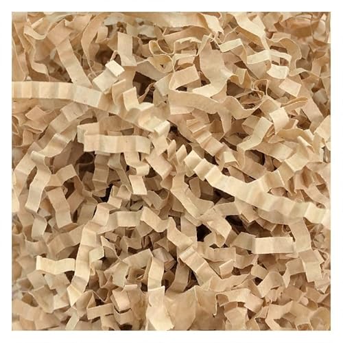 Zerkleinertes Seidenpapier, 100–400 g gewelltes Papierschnitzel, vielseitig verwendbar als Geschenkfüller(Coffee,400g) von VDCVADKYE