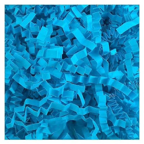 Zerkleinertes Seidenpapier, 100–400 g gewelltes Papierschnitzel, vielseitig verwendbar als Geschenkfüller(Deep Blue,200g) von VDCVADKYE