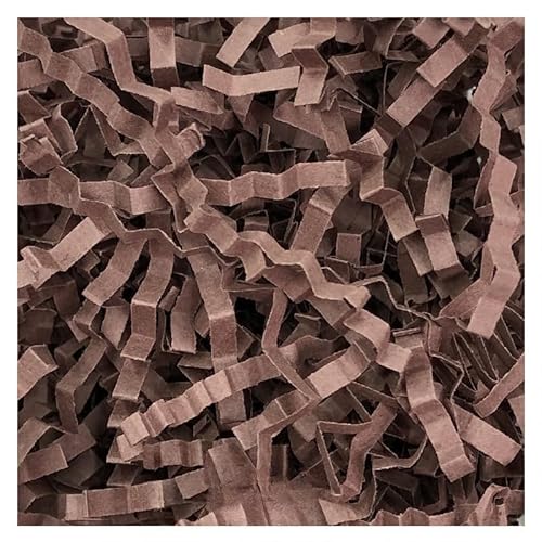 Zerkleinertes Seidenpapier, 100–400 g gewelltes Papierschnitzel, vielseitig verwendbar als Geschenkfüller(Deep Coffee,400g) von VDCVADKYE