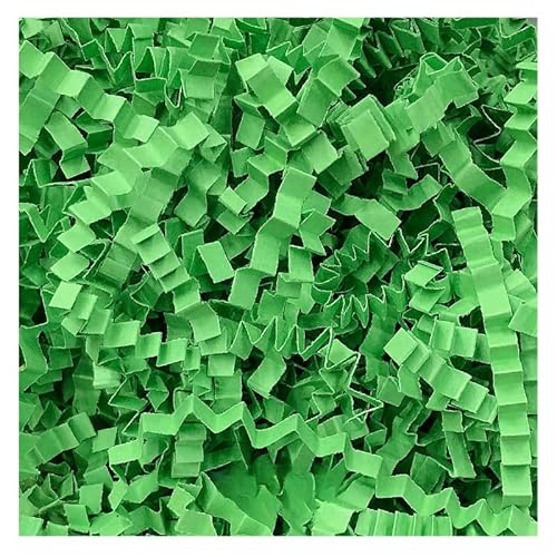 Zerkleinertes Seidenpapier, 100–400 g gewelltes Papierschnitzel, vielseitig verwendbar als Geschenkfüller(Green,400g) von VDCVADKYE