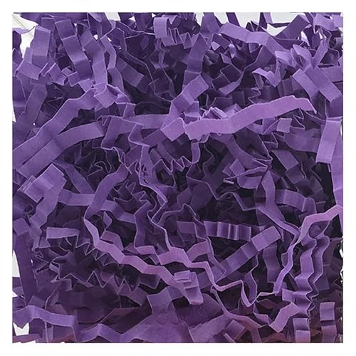 Zerkleinertes Seidenpapier, 100–400 g gewelltes Papierschnitzel, vielseitig verwendbar als Geschenkfüller(Violet,400g) von VDCVADKYE