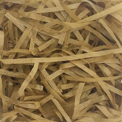 Zerkleinertes Seidenpapier, 100–500 g geschnittenes, geschreddertes Papier als Geschenkfüller, freundliche, leichte Füller(Brown,200g) von VDCVADKYE