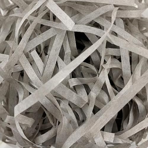 Zerkleinertes Seidenpapier, 100–500 g geschnittenes, geschreddertes Papier als Geschenkfüller, freundliche, leichte Füller(Deep Gray,200g) von VDCVADKYE