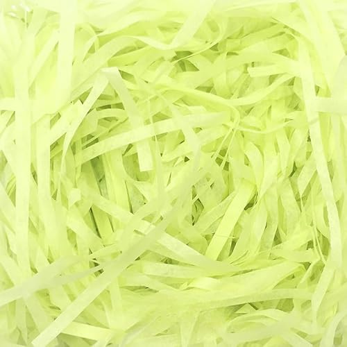 Zerkleinertes Seidenpapier, 100–500 g geschnittenes, geschreddertes Papier als Geschenkfüller, freundliche, leichte Füller(Emerald Green,500g) von VDCVADKYE