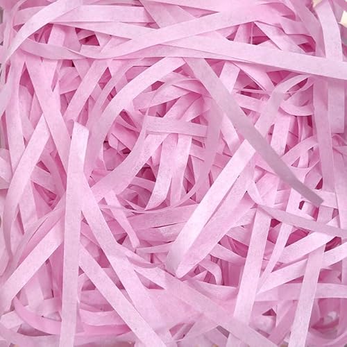 Zerkleinertes Seidenpapier, 100–500 g geschnittenes, geschreddertes Papier als Geschenkfüller, freundliche, leichte Füller(Pink purple,100g) von VDCVADKYE