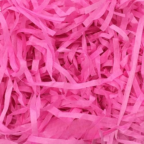 Zerkleinertes Seidenpapier, 100–500 g geschnittenes, geschreddertes Papier als Geschenkfüller, freundliche, leichte Füller(Rose Red,500g) von VDCVADKYE