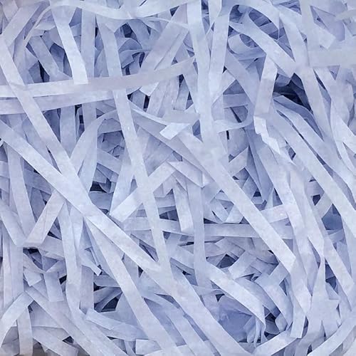 Zerkleinertes Seidenpapier, 100–500 g geschnittenes, geschreddertes Papier als Geschenkfüller, freundliche, leichte Füller(Sky Blue,500g) von VDCVADKYE