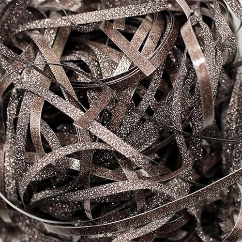 Zerkleinertes Seidenpapier, 60–400 g schillernde, geschnittene Papierschnitzel als Füllmaterial for vielseitige Geschenke(Black brown,400g) von VDCVADKYE