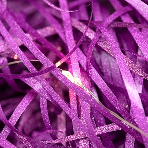 Zerkleinertes Seidenpapier, 80–1000 g glitzerndes, gekräuseltes Papierschnitzel, freundlicher Geschenkfüller(Purple,1kg) von VDCVADKYE