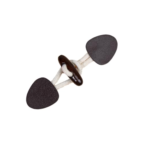VDLLQYN, 12,7 cm, 5 Paar dunkelkaffeefarbene Lederknöpfe for Aufnähen, Knebelverschluss aus Leder for Mäntel, Strickjacken, Jacken,Chinesische Knöpfe VDLLQYN, 12,7 cm, 5 Paar dunkelkaffeefarbene Lederknöpfe for Aufnähen, Knebelverschluss aus Leder for Mäntel, Strickjacken, Jacken,Chinesische Knöpfe von VDLLQYN
