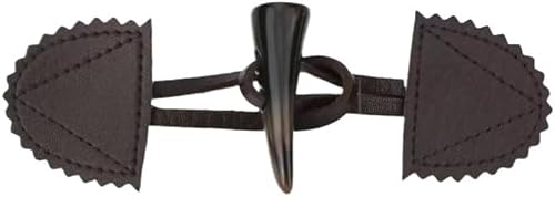 VDLLQYN, 15 cm, 3 Paar Schwarze Kaffee-Lederknöpfe for Aufnähen, Knebelverschluss for Mantel, Strickjacke, Jacke,Chinesische Knöpfe(Brown) von VDLLQYN