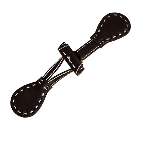 VDLLQYN, 2 Paar Knebelverschlussknöpfe aus PU-Leder, Knebelknopf for Aufnähen, Knebelverschluss for Mantel, Strickjacken, Jacken, Kleidung,Chinesische Knöpfe(Dark Coffee) von VDLLQYN