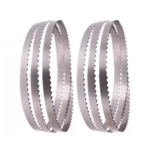 VDLLQYN, 2 Stück 10-Zoll-Bandsägeblätter, 4 TPI for die Holzbearbeitung, Bandsäge for Schneiden von Holz, Kunststoff, Keramik, weichem Metall ，Bandsägeblätter(1832mm) von VDLLQYN