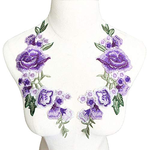 VDLLQYN, 2 Stück Stickerei-Aufnäher mit Rosenblumen-Motiv – DIY-Nähmotiv aus Stoff for Hochzeitskleider und Brautbasteleien,Stickerei Aufnäher VDLLQYN, 2 Stück Stickerei-Aufnäher mit Rosenblumen-Motiv – DIY-Nähmotiv aus Stoff for Hochzeitskleider und Brautbasteleien,Stickerei Aufnäher von VDLLQYN