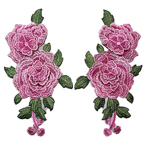 VDLLQYN, 2 Stück Stickerei Rose Blume Spitze Applikation Nähen Kragen Patch for Hochzeit Party Kleid, Braut DIY Cheongsam Stoff Handwerk,Stickerei Aufnäher VDLLQYN, 2 Stück Stickerei Rose Blume Spitze Applikation Nähen Kragen Patch for Hochzeit Party Kleid, Braut DIY Cheongsam Stoff Handwerk,Stickerei Aufnäher von VDLLQYN