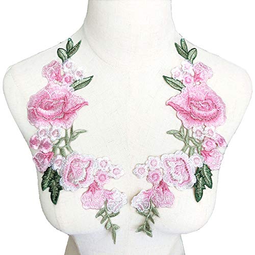 VDLLQYN, 2 Stück Stickerei Rosenblumen-Aufnäher – DIY Nähstoffbesatz Motiv for Hochzeitskleid & Brautapplikation Basteln,Stickerei Aufnäher VDLLQYN, 2 Stück Stickerei Rosenblumen-Aufnäher – DIY Nähstoffbesatz Motiv for Hochzeitskleid & Brautapplikation Basteln,Stickerei Aufnäher von VDLLQYN