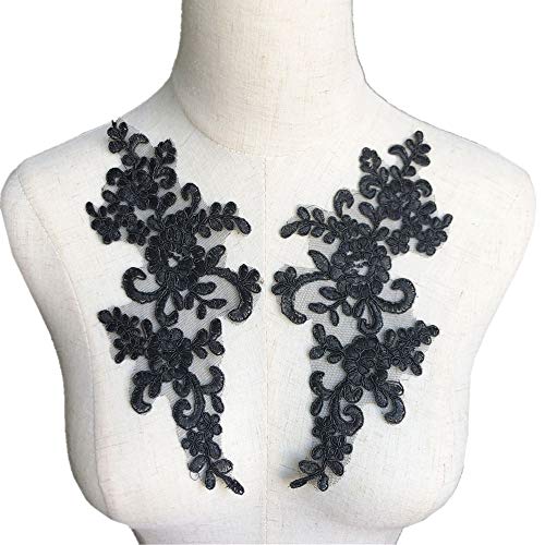 VDLLQYN, 2-teilige Stickerei-Blumen-Spitzenapplikation, Netzbesatz – perfekt for Brautkleider, Braut-DIY-Bastelarbeiten und mehr,Stickerei Aufnäher VDLLQYN, 2-teilige Stickerei-Blumen-Spitzenapplikation, Netzbesatz – perfekt for Brautkleider, Braut-DIY-Bastelarbeiten und mehr,Stickerei Aufnäher von VDLLQYN