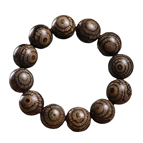 VDLLQYN, 20 mm großes Adlerauge-Holzperlen-Armband mit einer Schlaufe, einfacher hölzerner Rosenkranz for Gebet, Meditation, Mala ,Bodhi Armbänder VDLLQYN, 20 mm großes Adlerauge-Holzperlen-Armband mit einer Schlaufe, einfacher hölzerner Rosenkranz for Gebet, Meditation, Mala ,Bodhi Armbänder von VDLLQYN