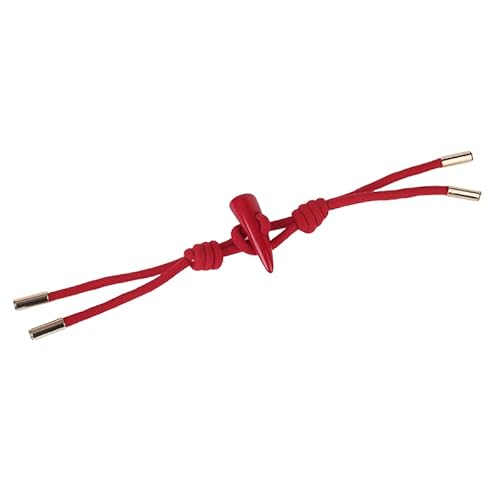 VDLLQYN, 25 x 5 cm, 6 Paar mit Seil-Knebelverschlussknöpfen, Leder-Knebelknopf for Aufnähen, Knebelverschluss for Mantel, Strickwaren, Strickjacken, Jacken,Chinesische Knöpfe(No. 23 Style Red) von VDLLQYN