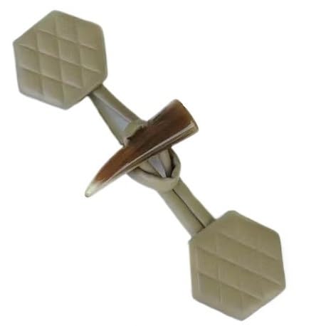 VDLLQYN, 3 Paar 15 cm Lederknöpfe mit Knebelverschluss, Lederknebelknopf for Aufnähen, Knebelverschluss for Mantel, Strickjacke, Jacke,Chinesische Knöpfe(Brown) von VDLLQYN