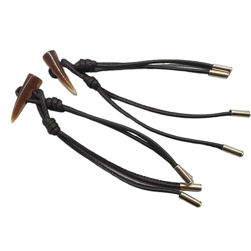 VDLLQYN, 34,5 cm, 2 Paar geflochtene Lederseil-Knebelverschlussknöpfe, Seil-Knebelknopf for Aufnähen, Knebelverschluss for Mantel, Strickjacke, Jacke,Chinesische Knöpfe VDLLQYN, 34,5 cm, 2 Paar geflochtene Lederseil-Knebelverschlussknöpfe, Seil-Knebelknopf for Aufnähen, Knebelverschluss for Mantel, Strickjacke, Jacke,Chinesische Knöpfe von VDLLQYN